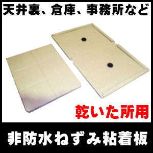 ねずみ駆除用、乾いた所専用・粘着板：ＰＲＯ－Ｊの通信販売｜粘着板は沢山敷き詰めれば敷き詰める程、捕獲率が上がります。