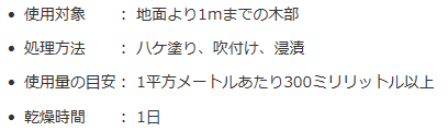 マイクロカプセル化により有効期間を長期化！安全性の高い天然樹木精油（有効成分ヒノキチオール）を使用した無農薬のシロアリ向け防護剤キセイテックPRO2003の通信販売：テクノ株式会社、安全性の高い天然樹木精油（有効成分ヒノキチオール）を使用。農薬成分は使用しておりません。マイクロカプセル化により有効期間を長期化（特許1823630号）使いやすい水性タイプ。精油原料は製材工場の端材やオガ粉を有効利用したリサイクル商品（和歌山県認定リサイクル製品、認定番号第1-66号）青森ひばのパワーでシロアリを追い払う！住宅建材として使われる国産樹木のなかでも極めて長持ち・腐りにくいと言われているヒバ・ヒノキ。これらの耐朽性の高い樹木から抽出したアロマオイルをふんだんに使用し、さらにフィトンチッド類でもっとも害虫忌避性および耐蟻性が高いとされる有効成分ヒノキチオールを最適なバランスで配合した「キセイPROオイル（pat申請中）」を主成分としています。人体に悪影響を及ぼすとされ、平成１５年度の建築基準法改正でキセイが強化されたVOC類（ホルムアルデヒド、フェノブカルブ等）の有機化学成分は一切含んでおりません。扱いやすくて長く効く水性マイクロカプセル乳剤！有効成分を木部に長時間定着させ、持続効果を高めることの出来る特許製法※マイクロカプセル剤タイプを採用。非常に小さなカプセル樹脂の中に閉じ込めた有効成分キセイPROオイルが数年にわたって徐々に発散するため、一度の工事で長時間有効で、かつ手間をかけずに住宅を保護することができます。したがって新築・リフォーム時の施工が効果的です。※特許第1823630。リサイクル製品として認定！本剤の主成分であるキセイPROオイルは、製材工場などで発生するオガグズ・端材・間伐材等を原料としており、また精油を抽出した後の木材粉についても有効活用されています。この精油抽出・製品化システムについて資源を無駄なく有効活用するリサイクルプランであると自治体から評価を得、和歌山県が定めるリサイクル製品として認定されています。（和歌山県認定第1-66号）新築物件、リフォーム工事向けの木部の防蟻処理に最適です。マイクロカプセル化により有効期間を長期化！安全性の高い天然樹木精油（有効成分ヒノキチオール）を使用した無農薬のシロアリ向け防護剤キセイテックPRO2003の通信販売：テクノ株式会社