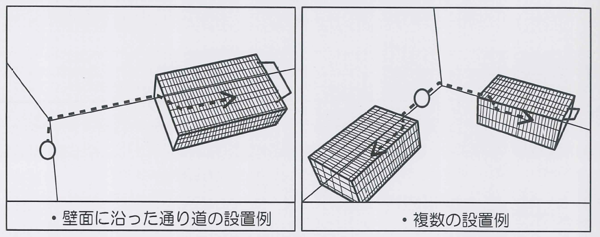 ねずみや小動物の習性を利用した捕獲器、特殊な誘引構造でネズミ・小動物の捕獲が効果的・誘引ねずみハウスの通信販売：テクノ株式会社、特殊な「誘引」構造で、ネズミ・小動物の捕獲が従来品に比べ効果的です。誘引ねずみハウスはネズミや小動物が、壁面などに沿って移動する習性を利用した捕獲器です。誘引ねずみハウスは非バネ式ですので捕獲時のシャッター音も小さく、周辺の小動物への警戒心も少なく済みます。誘引ねずみハウスは捕獲の際にキズをつけることなく捕獲できます。繰り返し使用できますので大変経済的です。コンパル、ねずみや小動物の習性を利用した捕獲器、特殊な誘引構造でネズミ・小動物の捕獲が効果的・誘引ねずみハウスの通信販売：テクノ株式会社